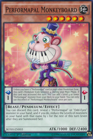 Performapal Monkeyboard [BOSH-EN003] Common - Yu-Gi-Oh! - Card Brawlers | Quebec | Canada |