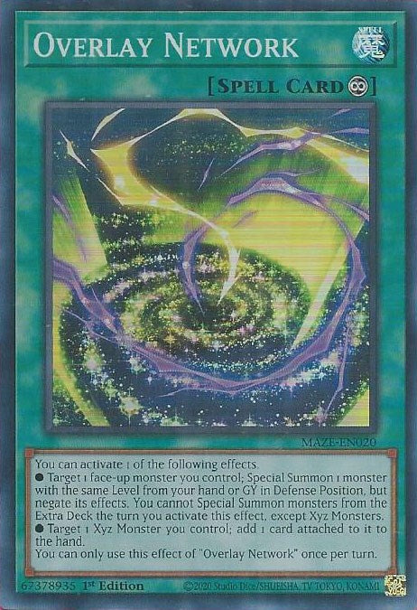 Overlay Network [MAZE-EN020] Super Rare - Card Brawlers | Quebec | Canada | Yu-Gi-Oh!