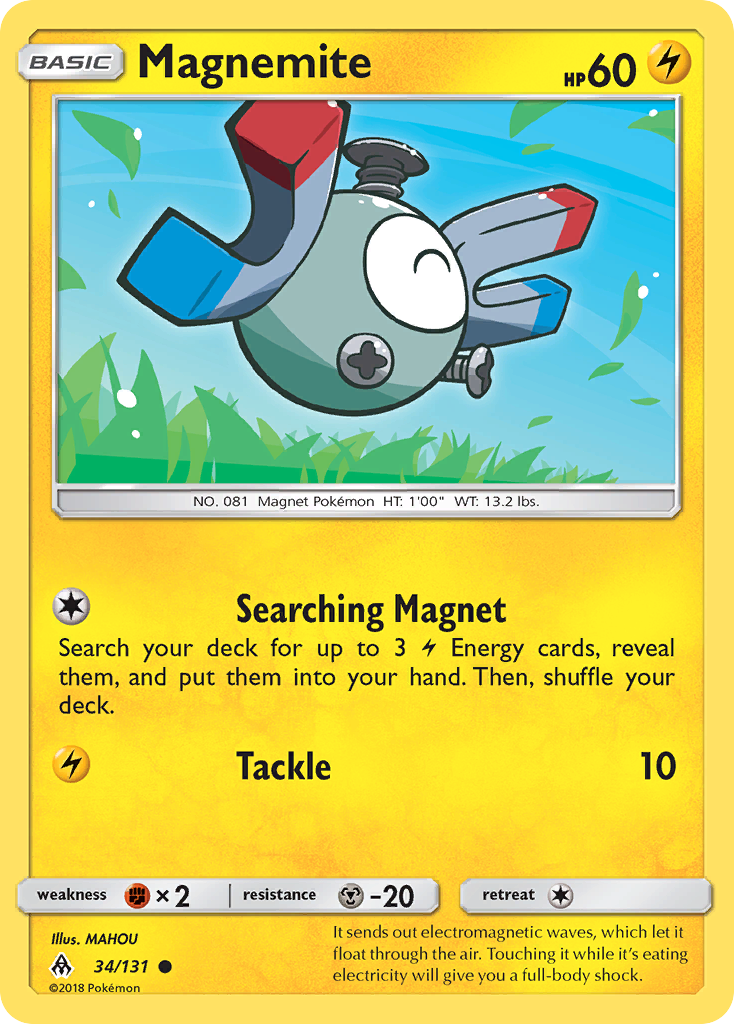 Magnemite (34/131) [Sun & Moon: Forbidden Light] - Card Brawlers | Quebec | Canada | Yu-Gi-Oh!
