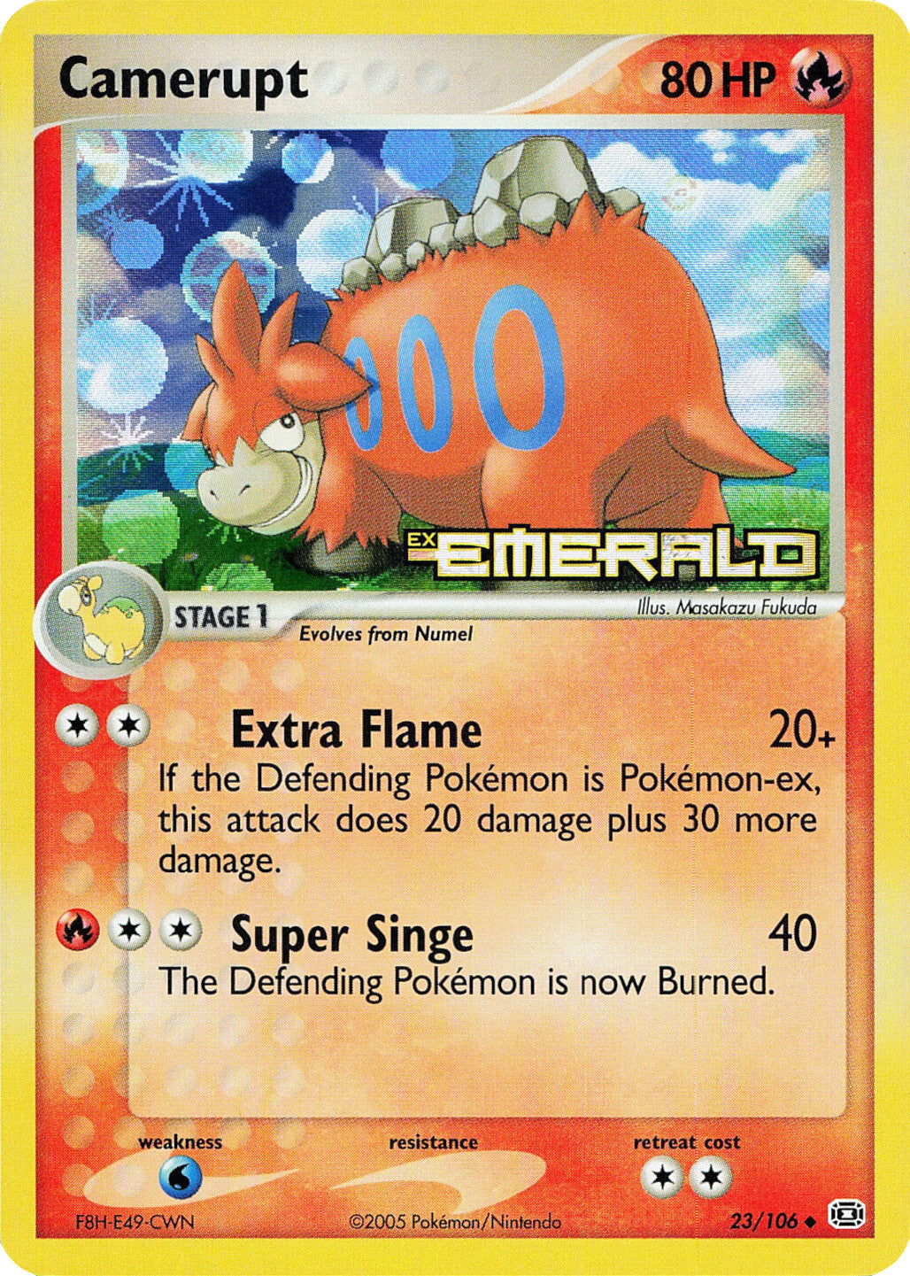Camerupt (23/106) (Stamped) [EX: Emerald] - Card Brawlers | Quebec | Canada | Yu-Gi-Oh!