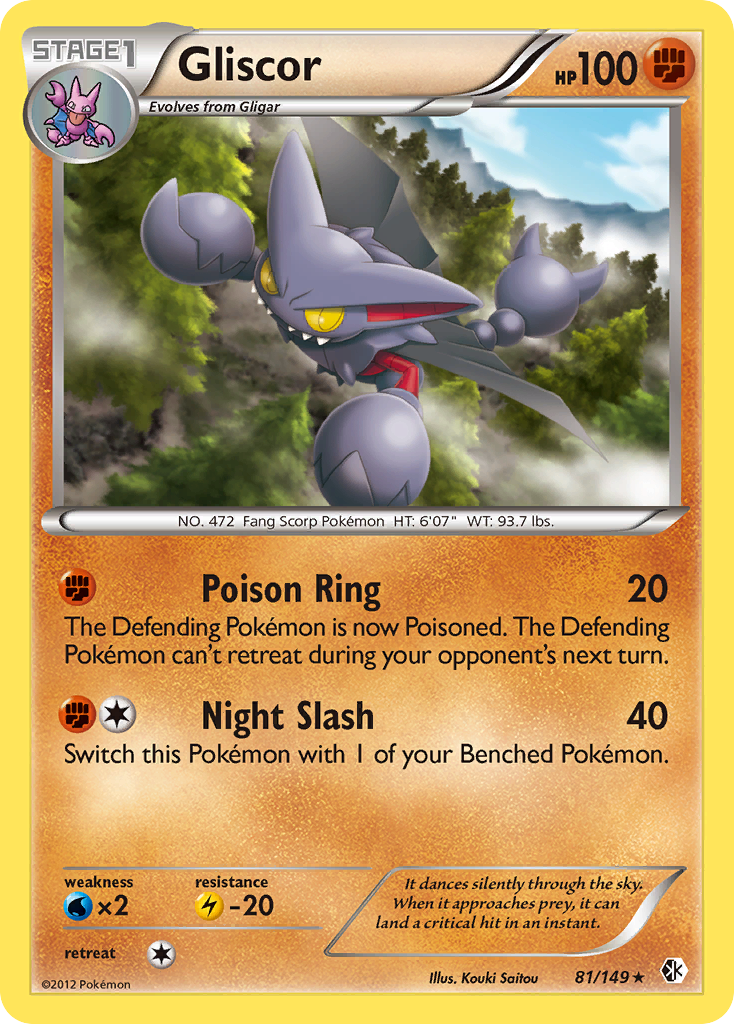 Gliscor (81/149) [Black & White: Boundaries Crossed] - Card Brawlers | Quebec | Canada | Yu-Gi-Oh!