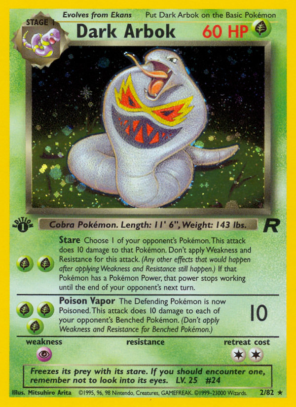 Dark Arbok (2/82) [Team Rocket 1st Edition] - Card Brawlers | Quebec | Canada | Yu-Gi-Oh!
