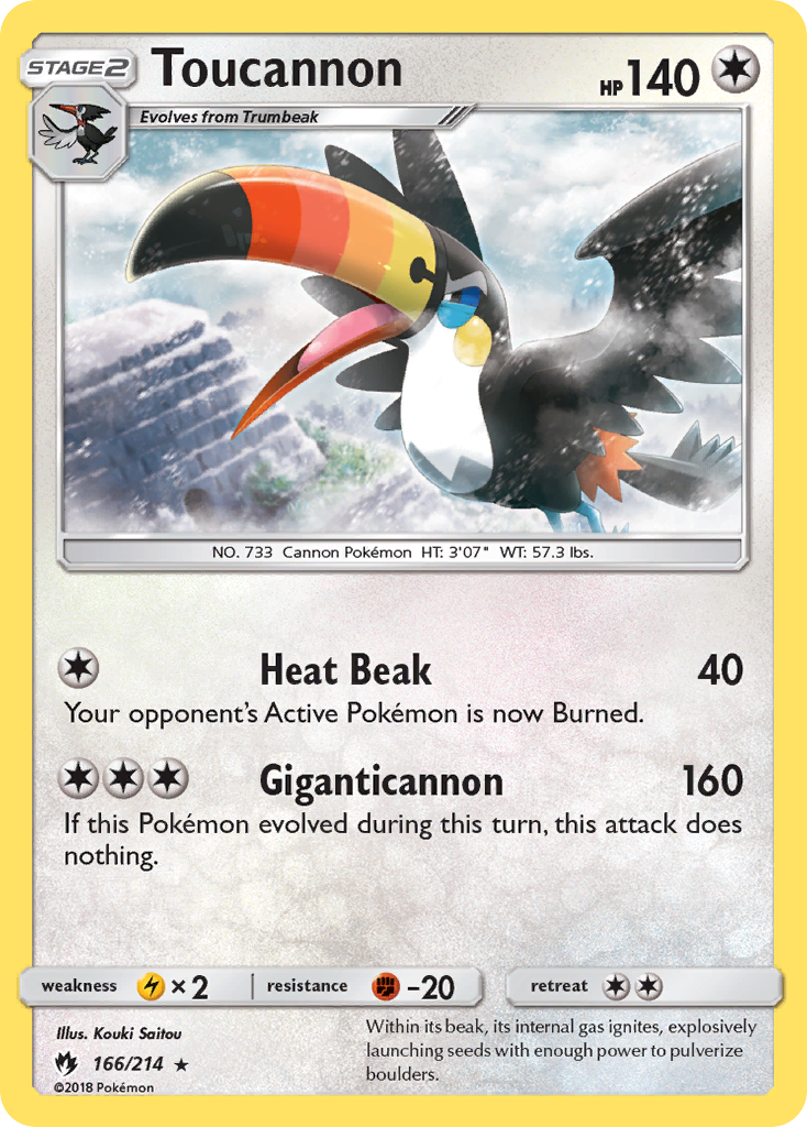 Toucannon (166/214) [Sun & Moon: Lost Thunder] - Card Brawlers | Quebec | Canada | Yu-Gi-Oh!