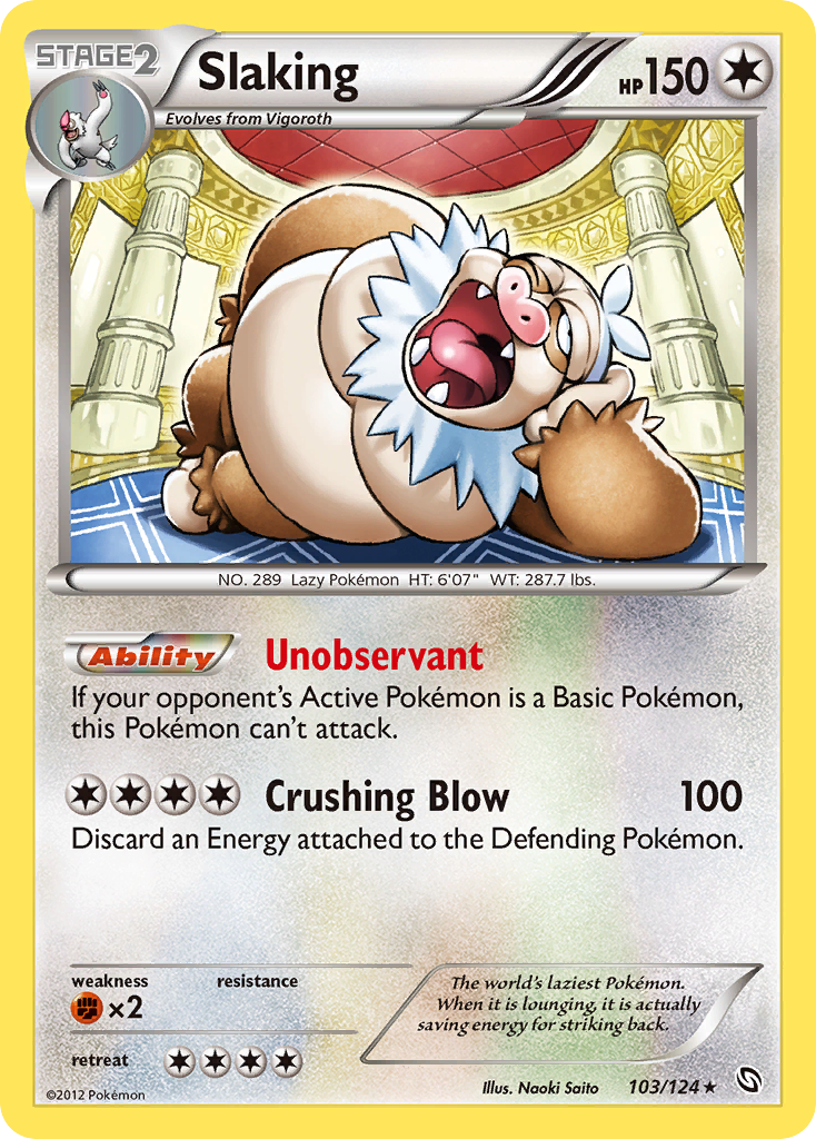 Slaking (103/124) [Black & White: Dragons Exalted] - Card Brawlers | Quebec | Canada | Yu-Gi-Oh!