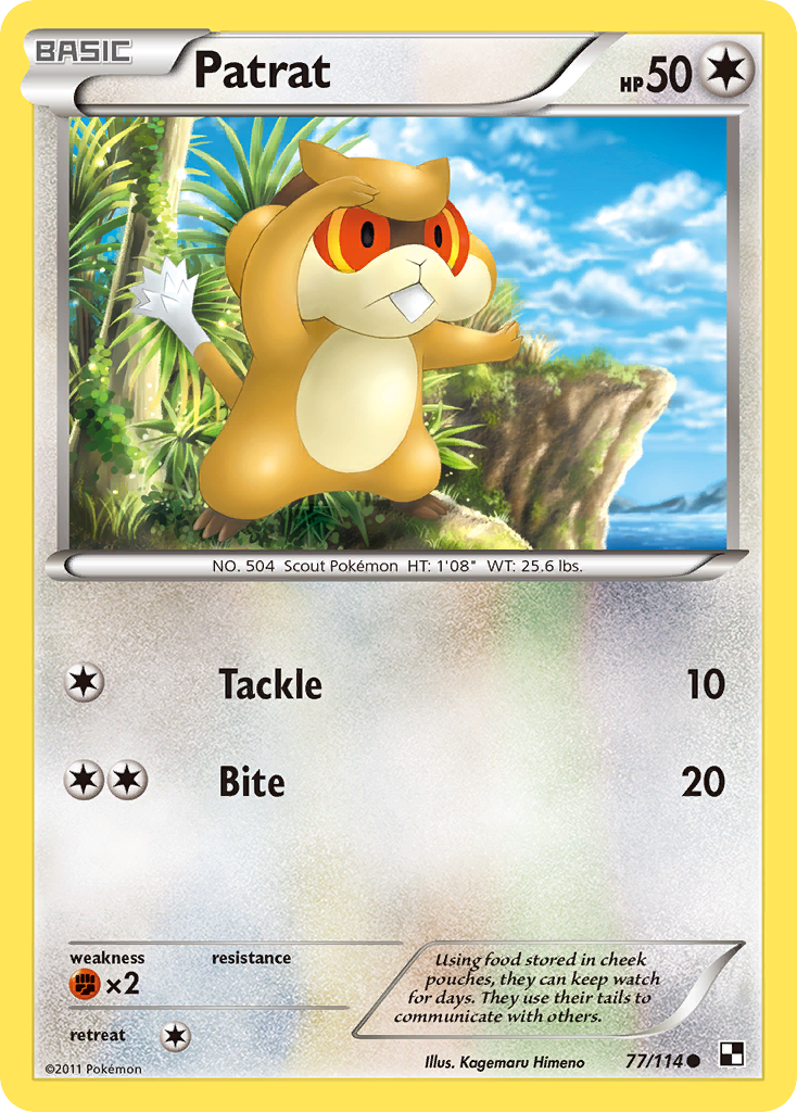 Patrat (77/114) [Black & White: Base Set] - Card Brawlers | Quebec | Canada | Yu-Gi-Oh!