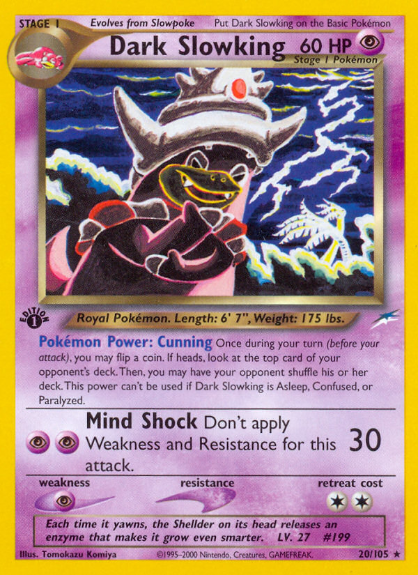 Dark Slowking (20/105) [Neo Destiny 1st Edition] - Card Brawlers | Quebec | Canada | Yu-Gi-Oh!