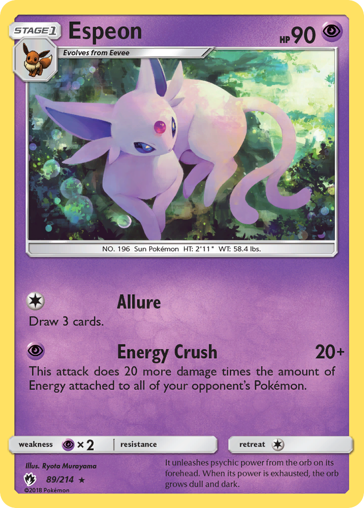 Espeon (89/214) [Sun & Moon: Lost Thunder] - Card Brawlers | Quebec | Canada | Yu-Gi-Oh!