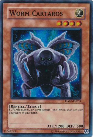 Worm Cartaros [HA01-EN019] Super Rare - Card Brawlers | Quebec | Canada | Yu-Gi-Oh!