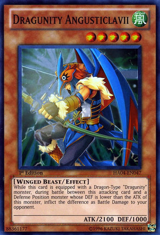 Dragunity Angusticlavii [HA04-EN047] Super Rare - Card Brawlers | Quebec | Canada | Yu-Gi-Oh!