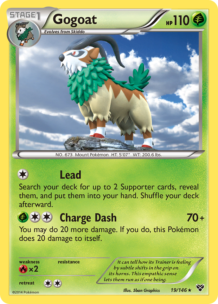 Gogoat (19/146) [XY: Base Set] - Card Brawlers | Quebec | Canada | Yu-Gi-Oh!