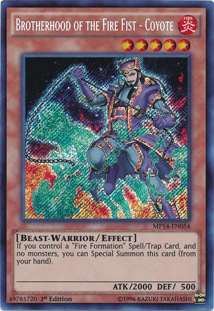 Brotherhood of the Fire Fist - Coyote [MP14-EN054] Secret Rare - Yu-Gi-Oh! - Card Brawlers | Quebec | Canada |