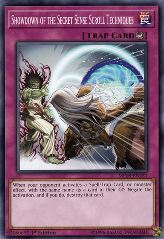 Showdown of the Secret Sense Scroll Techniques [MP18-EN221] Common - Card Brawlers | Quebec | Canada | Yu-Gi-Oh!