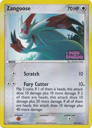 Zangoose (34/110) (Stamped) [EX: Holon Phantoms] - Card Brawlers | Quebec | Canada | Yu-Gi-Oh!