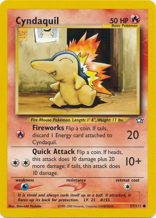 Cyndaquil (57/111) [Neo Genesis Unlimited] - Card Brawlers | Quebec | Canada | Yu-Gi-Oh!