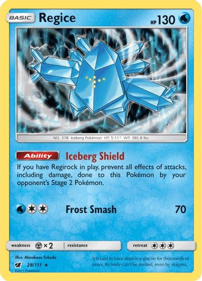 Regice (28/111) [Sun & Moon: Crimson Invasion] - Card Brawlers | Quebec | Canada | Yu-Gi-Oh!