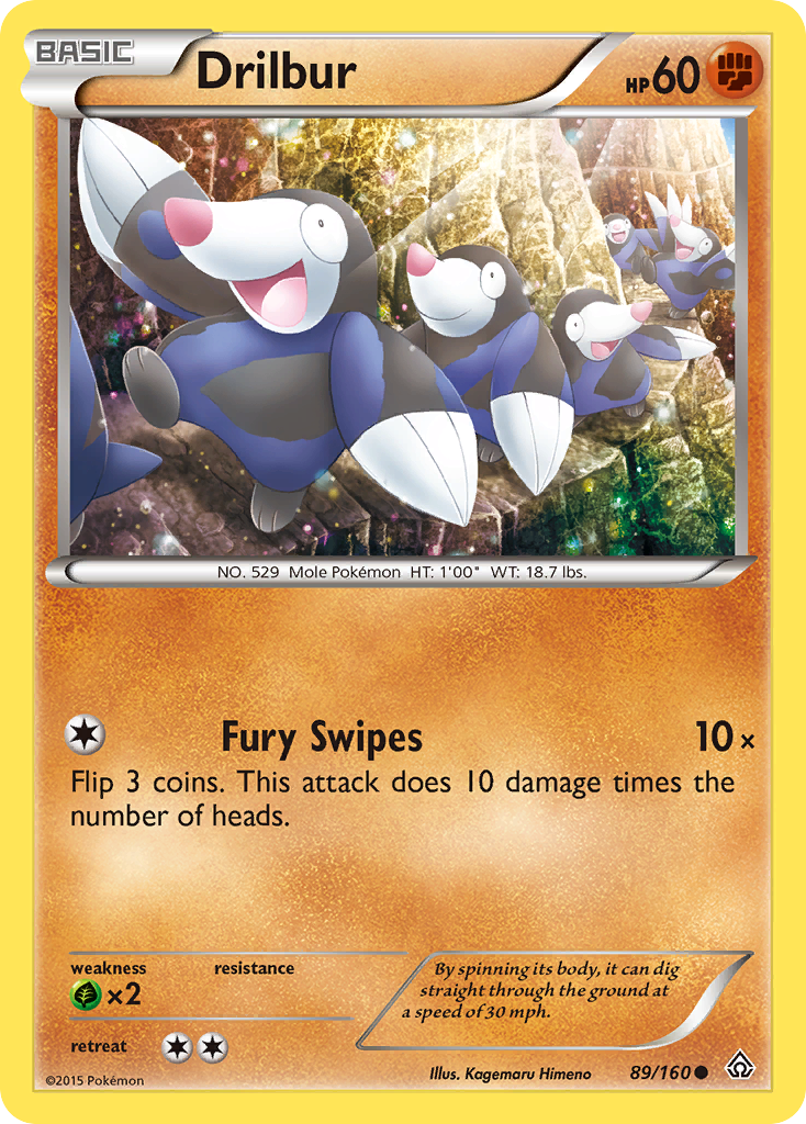 Drilbur (89/160) [XY: Primal Clash] - Card Brawlers | Quebec | Canada | Yu-Gi-Oh!