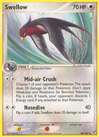 Swellow (49/107) [EX: Deoxys] - Card Brawlers | Quebec | Canada | Yu-Gi-Oh!