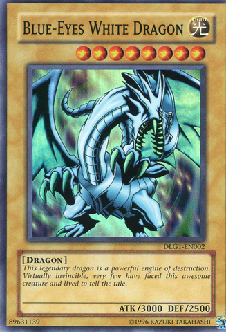 Blue-Eyes White Dragon [DLG1-EN002] Super Rare - Card Brawlers | Quebec | Canada | Yu-Gi-Oh!