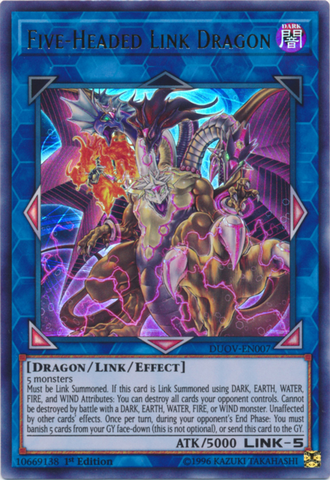 Five-Headed Link Dragon [DUOV-EN007] Ultra Rare - Card Brawlers | Quebec | Canada | Yu-Gi-Oh!