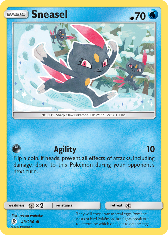 Sneasel (43/236) [Sun & Moon: Cosmic Eclipse] - Card Brawlers | Quebec | Canada | Yu-Gi-Oh!