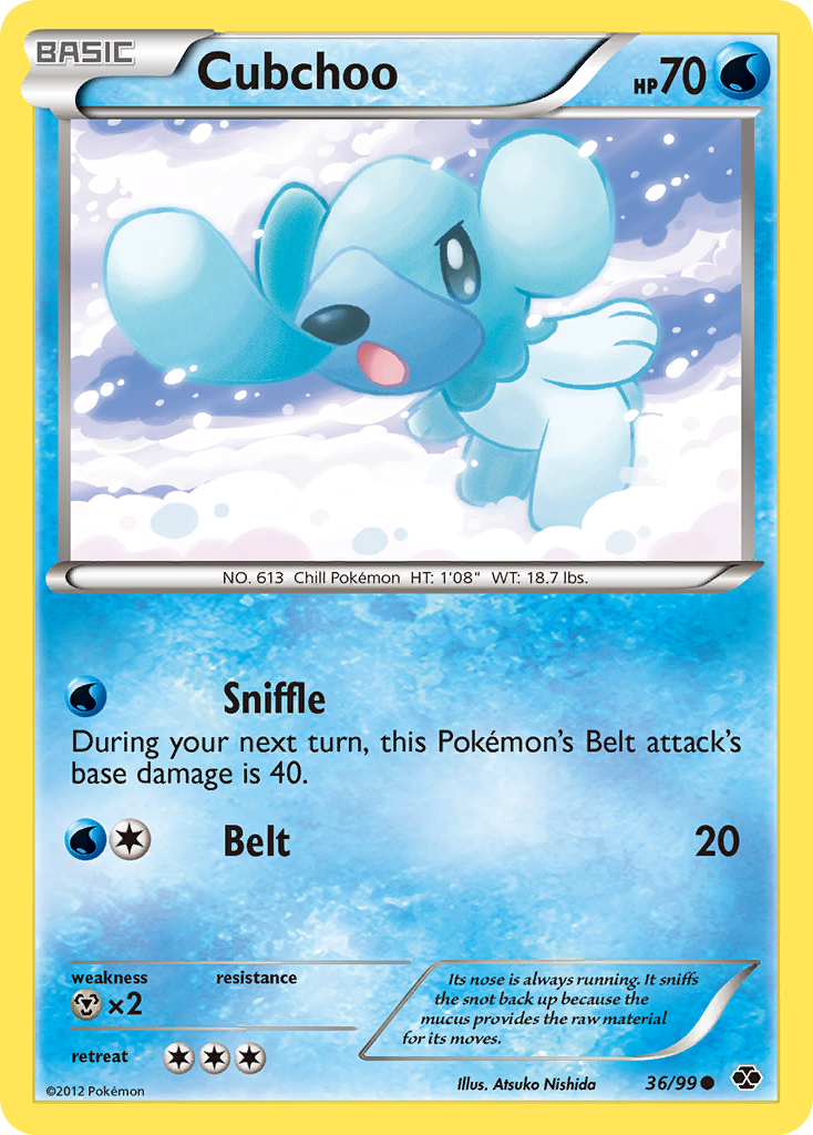 Cubchoo (36/99) [Black & White: Next Destinies] - Card Brawlers | Quebec | Canada | Yu-Gi-Oh!
