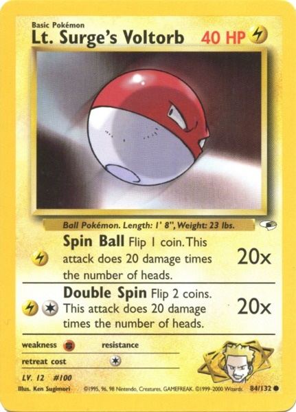 Lt. Surge's Voltorb (84/132) [Gym Heroes Unlimited] - Card Brawlers | Quebec | Canada | Yu-Gi-Oh!