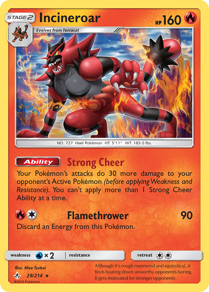 Incineroar (29/214) [Sun & Moon: Unbroken Bonds] - Card Brawlers | Quebec | Canada | Yu-Gi-Oh!