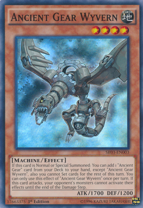 Ancient Gear Wyvern [SR03-EN003] Super Rare - Yu-Gi-Oh! - Card Brawlers | Quebec | Canada |