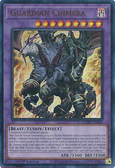 Guardian Chimera [MAZE-EN049] Ultra Rare - Card Brawlers | Quebec | Canada | Yu-Gi-Oh!