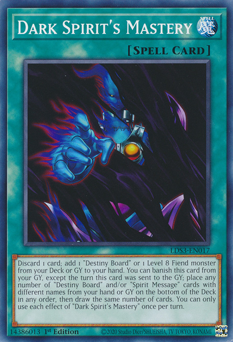 Dark Spirit's Mastery [LDS3-EN017] Common - Card Brawlers | Quebec | Canada | Yu-Gi-Oh!