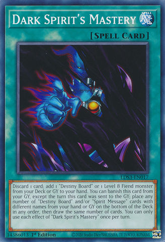 Dark Spirit's Mastery [LDS3-EN017] Common - Card Brawlers | Quebec | Canada | Yu-Gi-Oh!