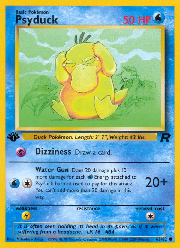 Psyduck (65/82) [Team Rocket 1st Edition] - Card Brawlers | Quebec | Canada | Yu-Gi-Oh!