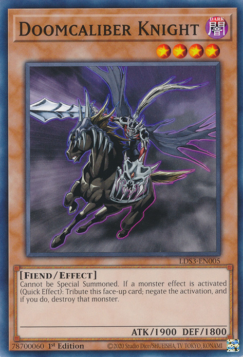 Doomcaliber Knight [LDS3-EN005] Common - Card Brawlers | Quebec | Canada | Yu-Gi-Oh!