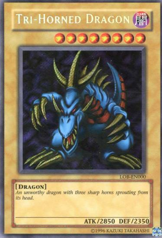 Tri-Horned Dragon [LOB-EN000] Secret Rare - Card Brawlers | Quebec | Canada | Yu-Gi-Oh!