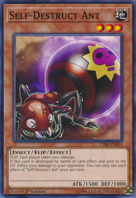 Self-Destruct Ant [CIBR-EN035] Common - Yu-Gi-Oh! - Card Brawlers | Quebec | Canada |