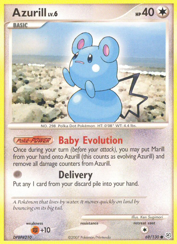 Azurill (69/130) [Diamond & Pearl: Base Set] - Card Brawlers | Quebec | Canada | Yu-Gi-Oh!