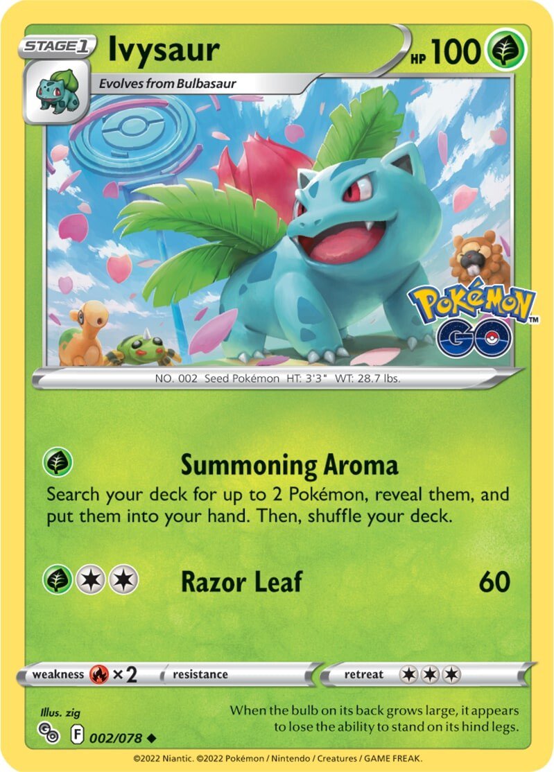 Ivysaur (002/078) [Pokémon GO] - Card Brawlers | Quebec | Canada | Yu-Gi-Oh!