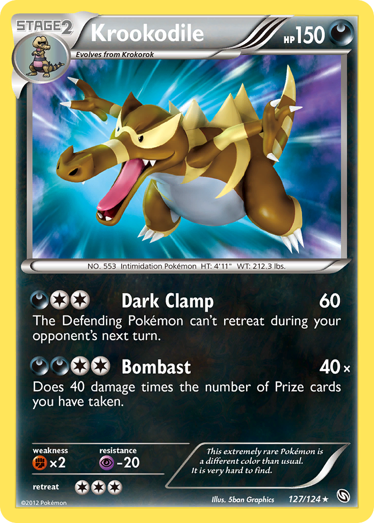 Krookodile (127/124) [Black & White: Dragons Exalted] - Card Brawlers | Quebec | Canada | Yu-Gi-Oh!