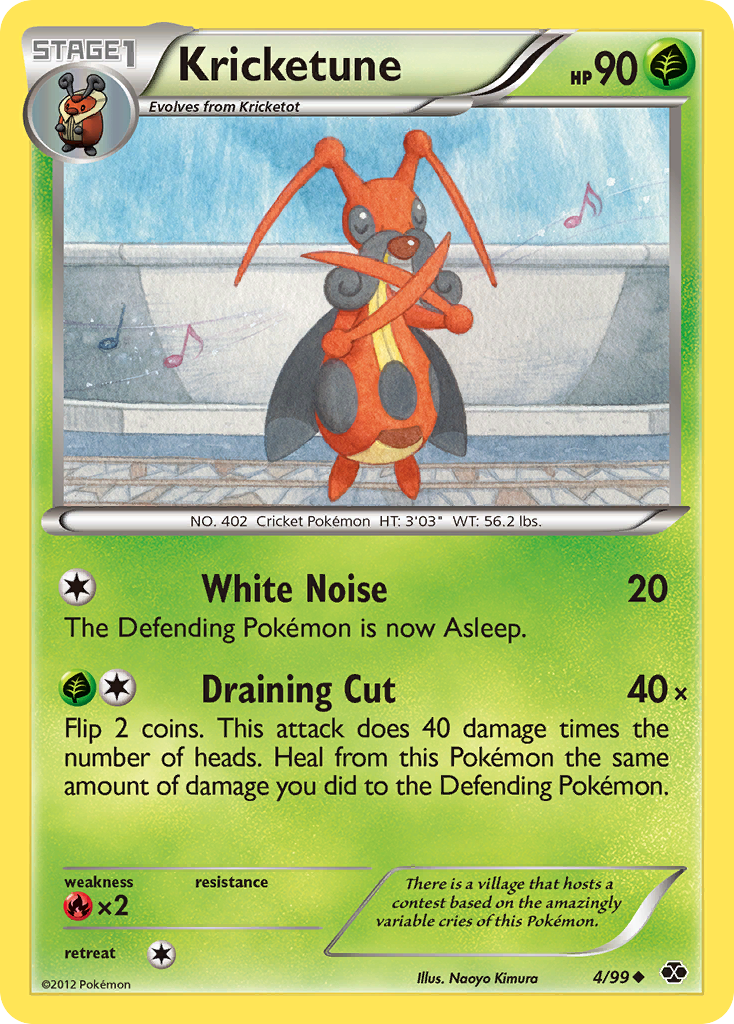 Kricketune (4/99) [Black & White: Next Destinies] - Card Brawlers | Quebec | Canada | Yu-Gi-Oh!