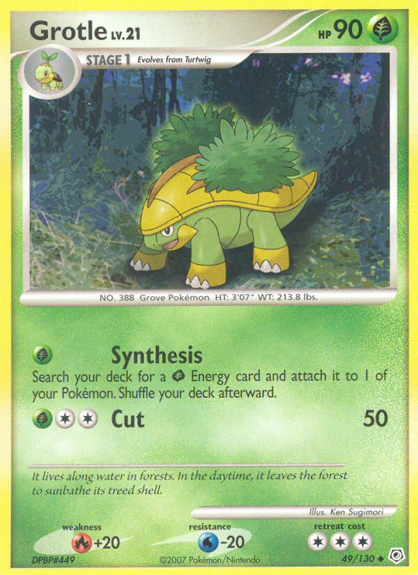 Grotle (49/130) [Diamond & Pearl: Base Set] - Card Brawlers | Quebec | Canada | Yu-Gi-Oh!
