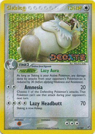 Slaking (15/107) (Stamped) [EX: Deoxys] - Card Brawlers | Quebec | Canada | Yu-Gi-Oh!