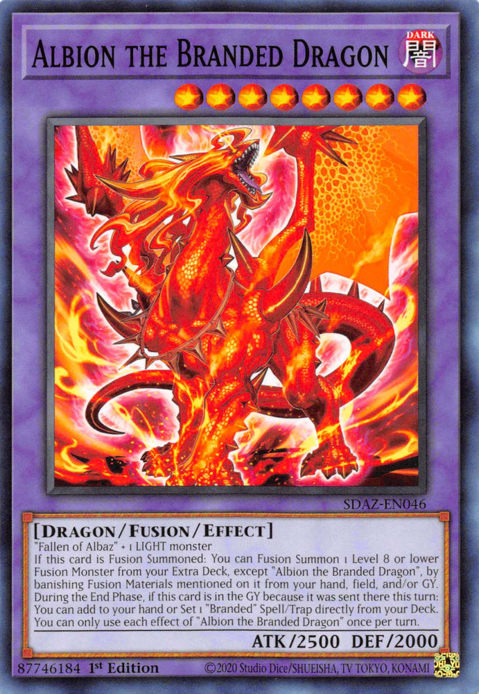 Albion the Branded Dragon [SDAZ-EN046] Common - Card Brawlers | Quebec | Canada | Yu-Gi-Oh!
