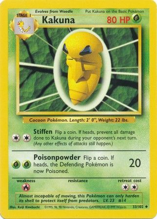 Kakuna (33/102) [Base Set Unlimited] - Card Brawlers | Quebec | Canada | Yu-Gi-Oh!