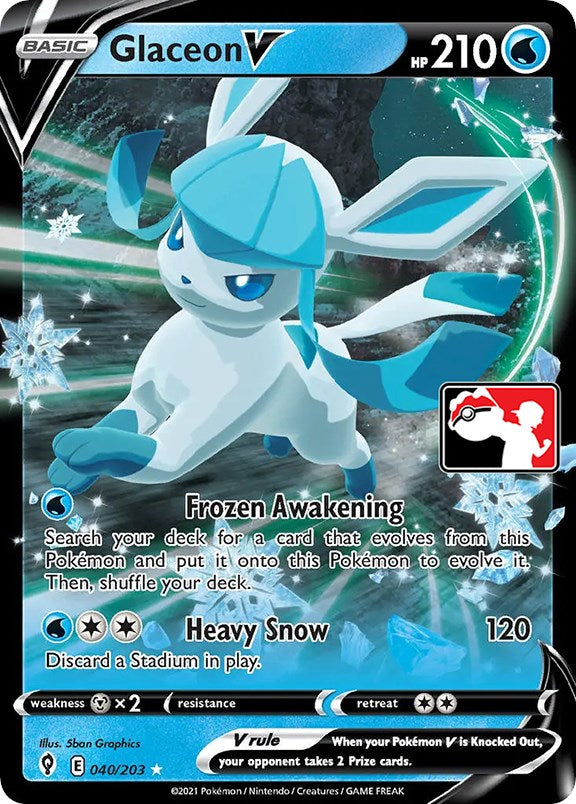 Glaceon V (040/203) [Prize Pack Series One] - Card Brawlers | Quebec | Canada | Yu-Gi-Oh!