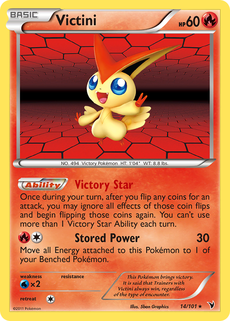 Victini (14/101) [Black & White: Noble Victories] - Card Brawlers | Quebec | Canada | Yu-Gi-Oh!