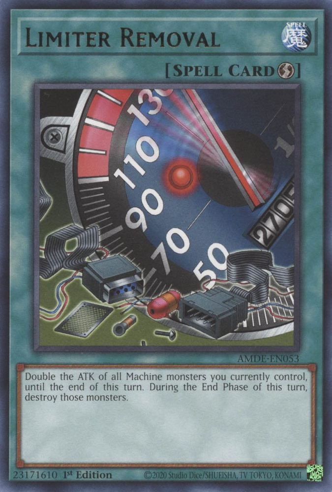 Limiter Removal [AMDE-EN053] Rare - Card Brawlers | Quebec | Canada | Yu-Gi-Oh!