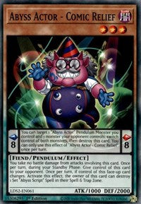 Abyss Actor - Comic Relief [LDS2-EN061] Common - Card Brawlers | Quebec | Canada | Yu-Gi-Oh!
