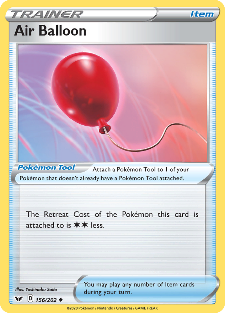 Air Balloon (156/202) [Sword & Shield: Base Set] - Card Brawlers | Quebec | Canada | Yu-Gi-Oh!