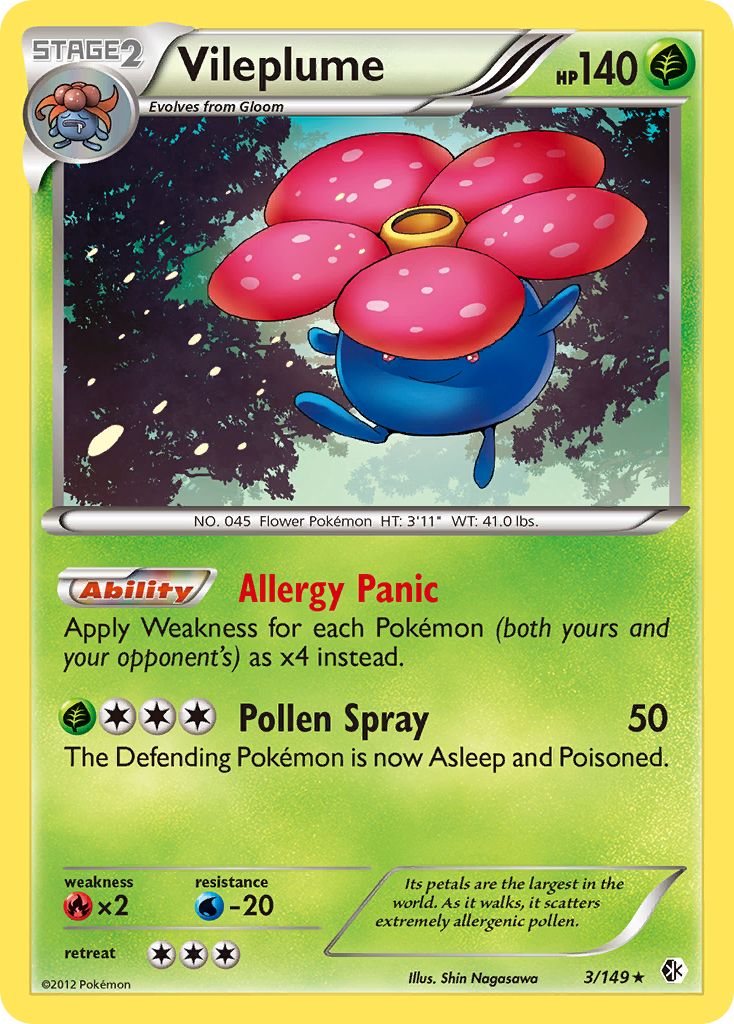 Vileplume (3/149) [Black & White: Boundaries Crossed] - Card Brawlers | Quebec | Canada | Yu-Gi-Oh!