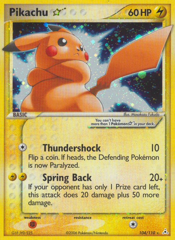 Pikachu Star (104/110) [EX: Holon Phantoms] - Card Brawlers | Quebec | Canada | Yu-Gi-Oh!